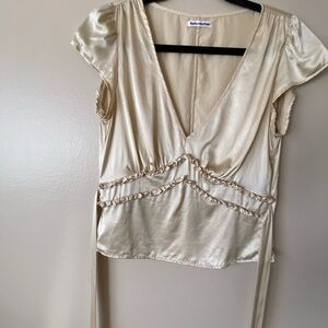 Reformation Levi Silk Top